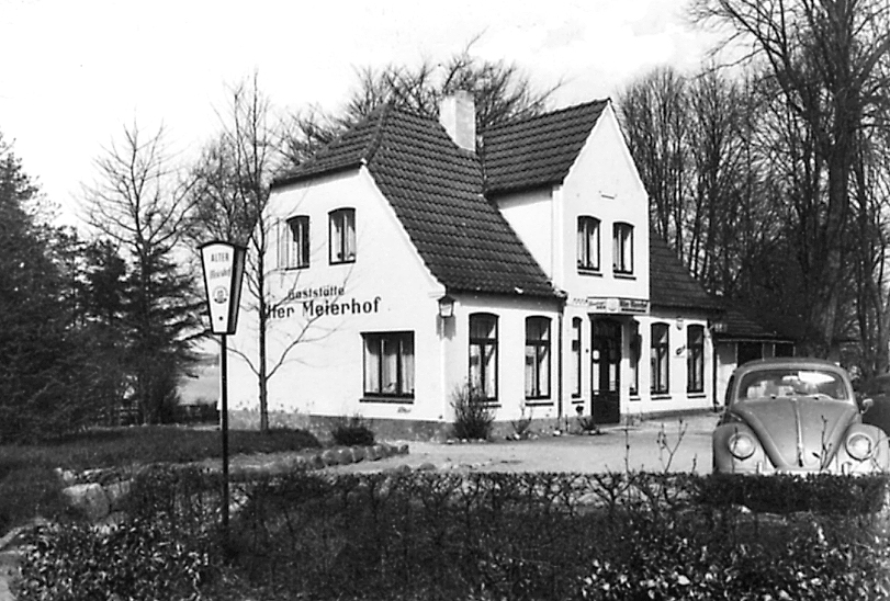 Haus früher, schwarz weiß