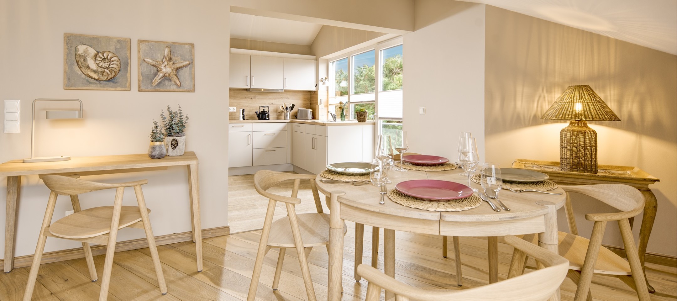 AM_Strandappartement Fördeblick_Essen_Küche